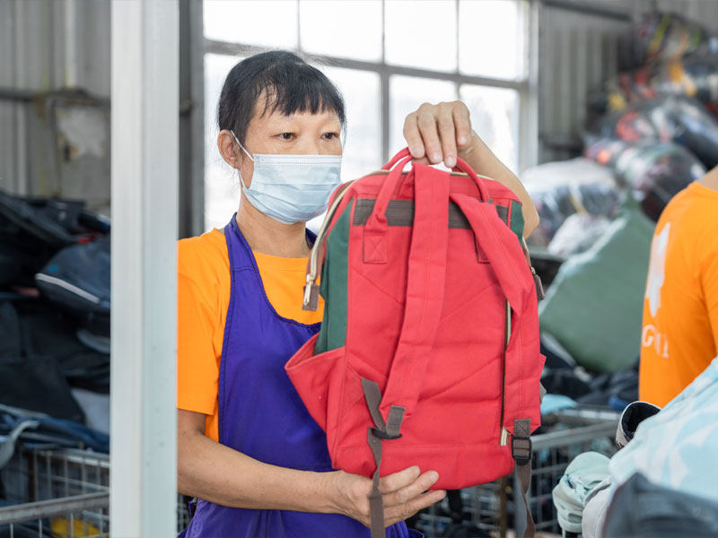 used bags sorting 