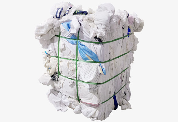 Uncut White Cotton Rags Bale