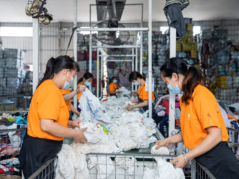 mixed rags sorting
