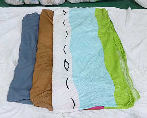 colored bedsheet rags