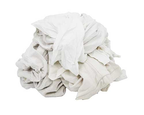 pure white cotton rags