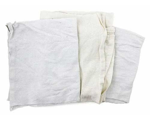 white towel rags
