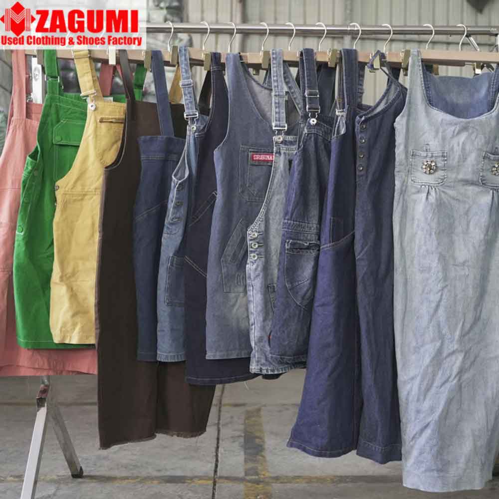 second hand denim overalls