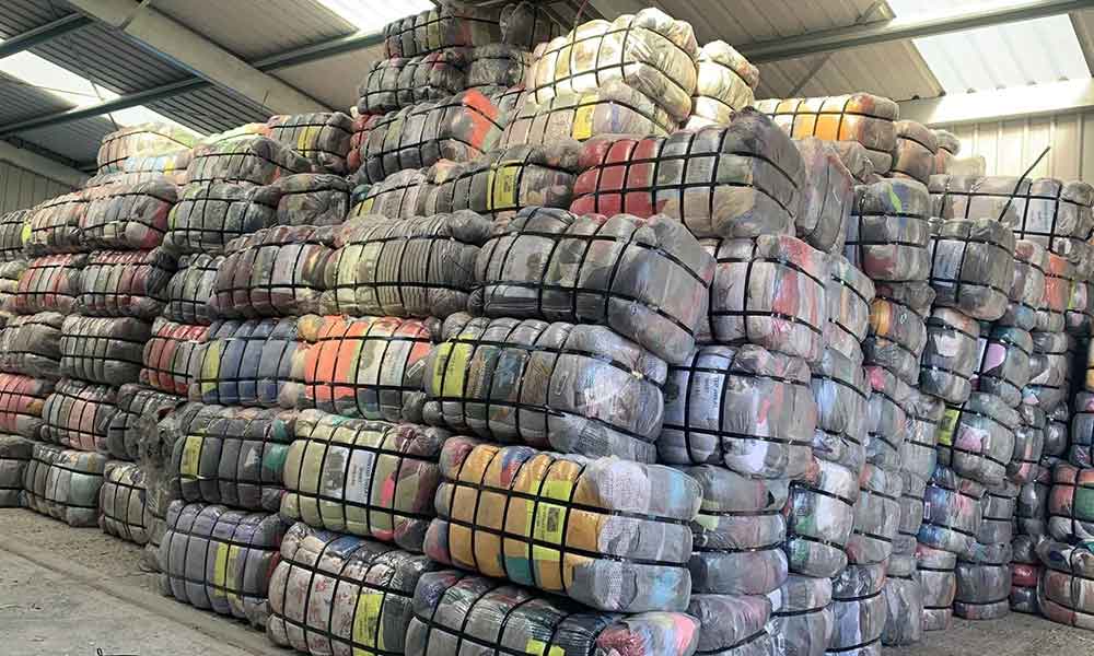 mixed used clothes bales