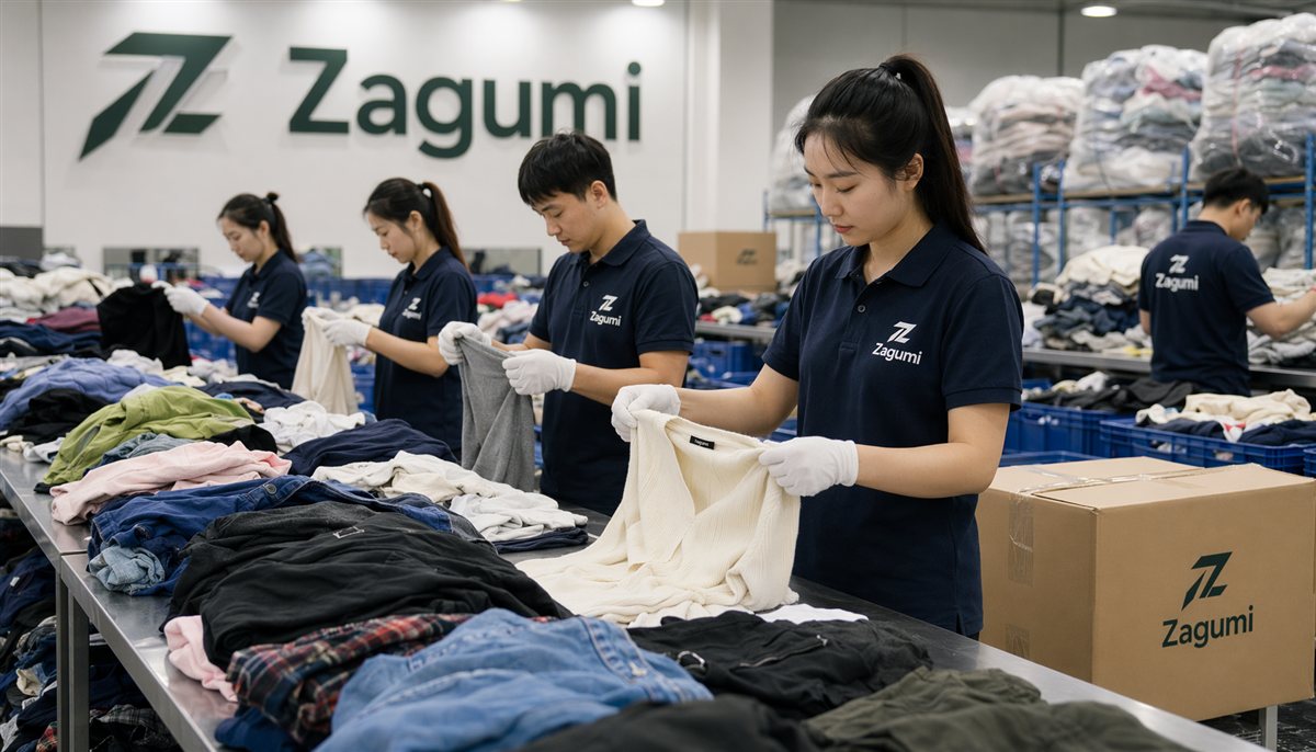 reliable used clothing exporters sorting and inspection process at Zagumi factory reliable used clothing exporters sorting and inspection process at Zagumi factory