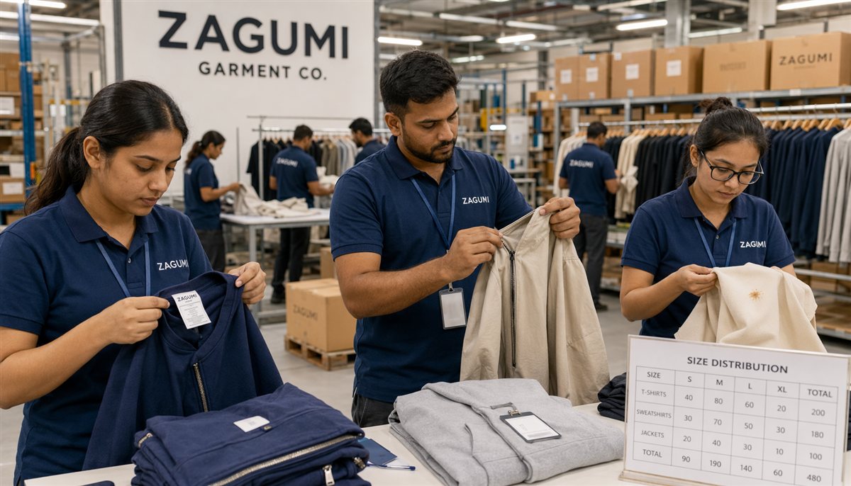 importusedclothingcontainersforretailsortingandinspectionprocessatZagumifactory